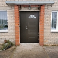 wooden and metal doors