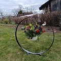 Metal flower stand