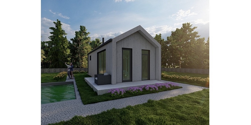 Wooden frame houses