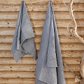 set - waffle towels blue-gray