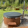 Hot tub with integrated oven made in Latvia