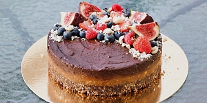 Cakes with chocolate