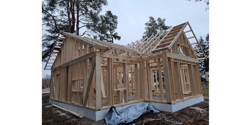 Wooden frame houses