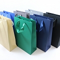 Gift bags with satin ribbon handles
