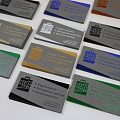 Business cards with foil