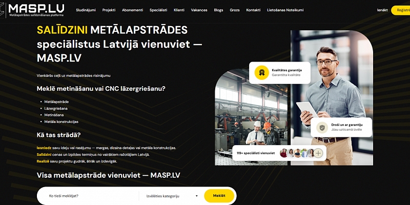 Mūsu metālapstrādes vīzija un funkcionalitāte
