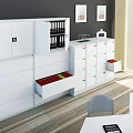Metal cabinets for storing documents