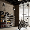 Metal shelves