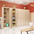 Metal cabinet for maintenance equipment