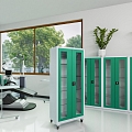 Metal cabinets for storing medicines