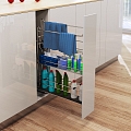 Multi basket with towel holder
