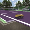 Tennis court cover