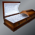 Silence VS – open coffin with white interior trim