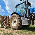 Tires for construction tractors