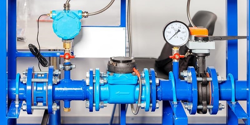 Water-pipe and sewerage