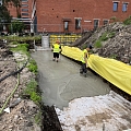 cellular concrete placement