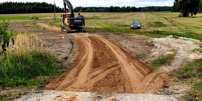 Строительство гравийных дорог