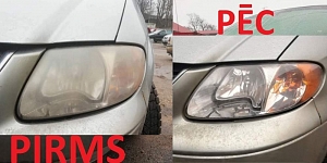 Шлифование фар